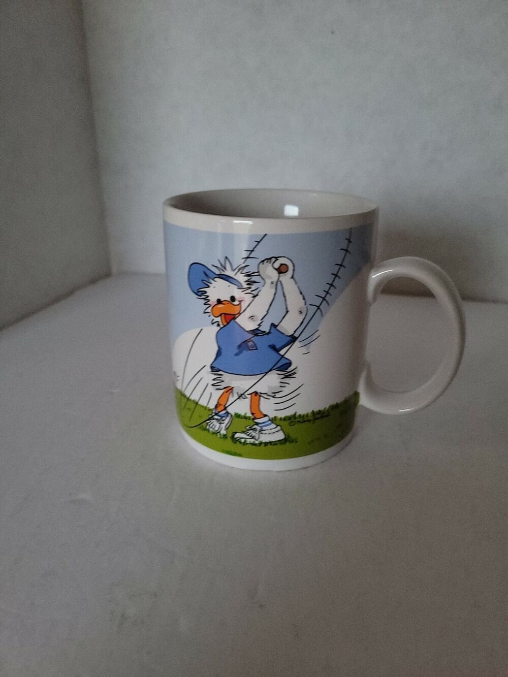 A Suzy's Zoo Mug JACK QUACKER TEES OFF- Golf, Duck Ceramic Coffee Mug